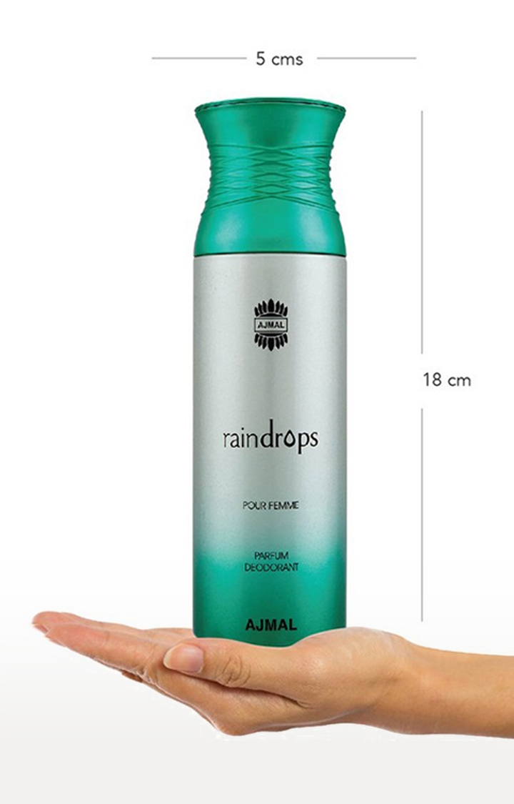 Ajmal | Ajmal Aurum & Raindrops & Raindrops Deodorant Spray - For Women (200 ml, Pack of 3)  3
