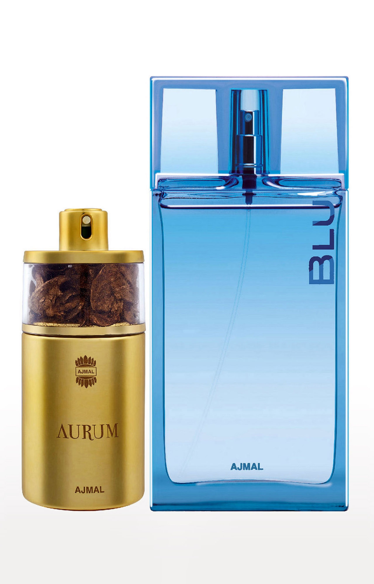 Ajmal | Ajmal Aurum EDP Fruity Perfume 75ml for Women and Blu EDP Aquatic Perfume 90ml for Men 0