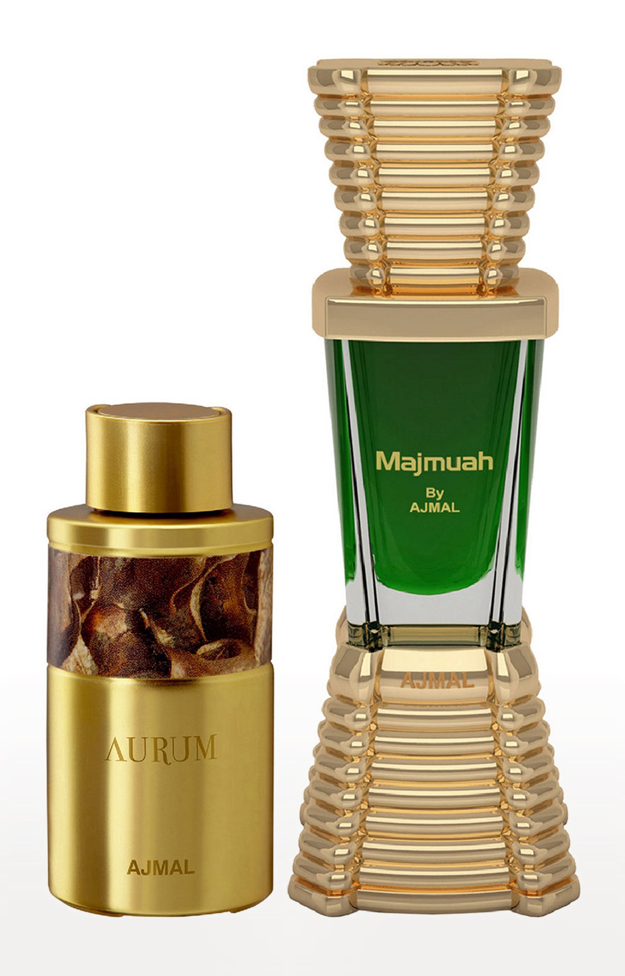Ajmal Aurum Concentrated Perfume Oil Alcohol-free Attar 10ml for Women and Majmua Concentrated Perfume Oil Oriental Alcohol-free Attar 10ml for Unisex
