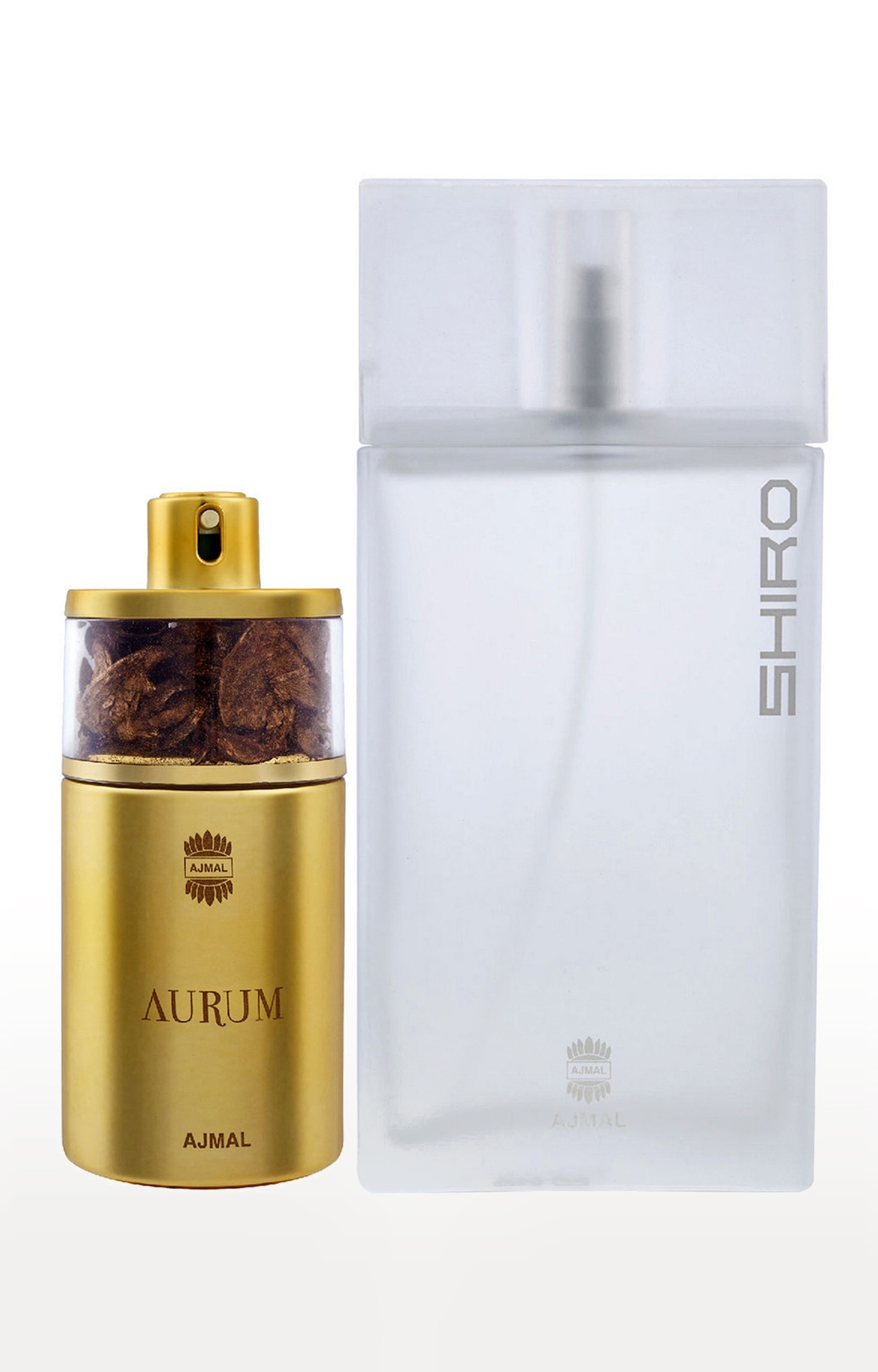Ajmal | Ajmal Aurum EDP Fruity Perfume 75ml for Women and Shiro EDP Perfume 90ml for Men 0