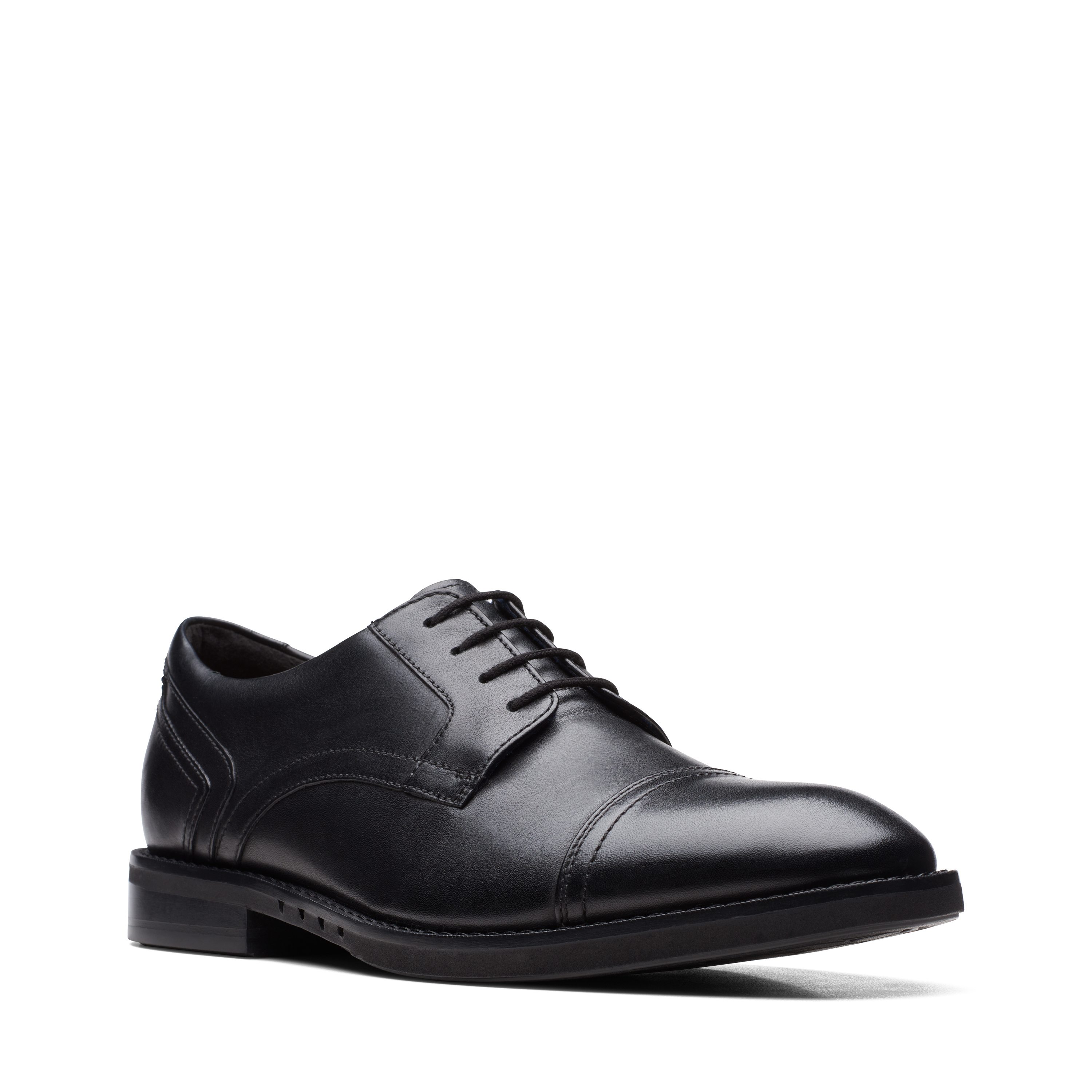 Un Hugh Cap Black Leather
