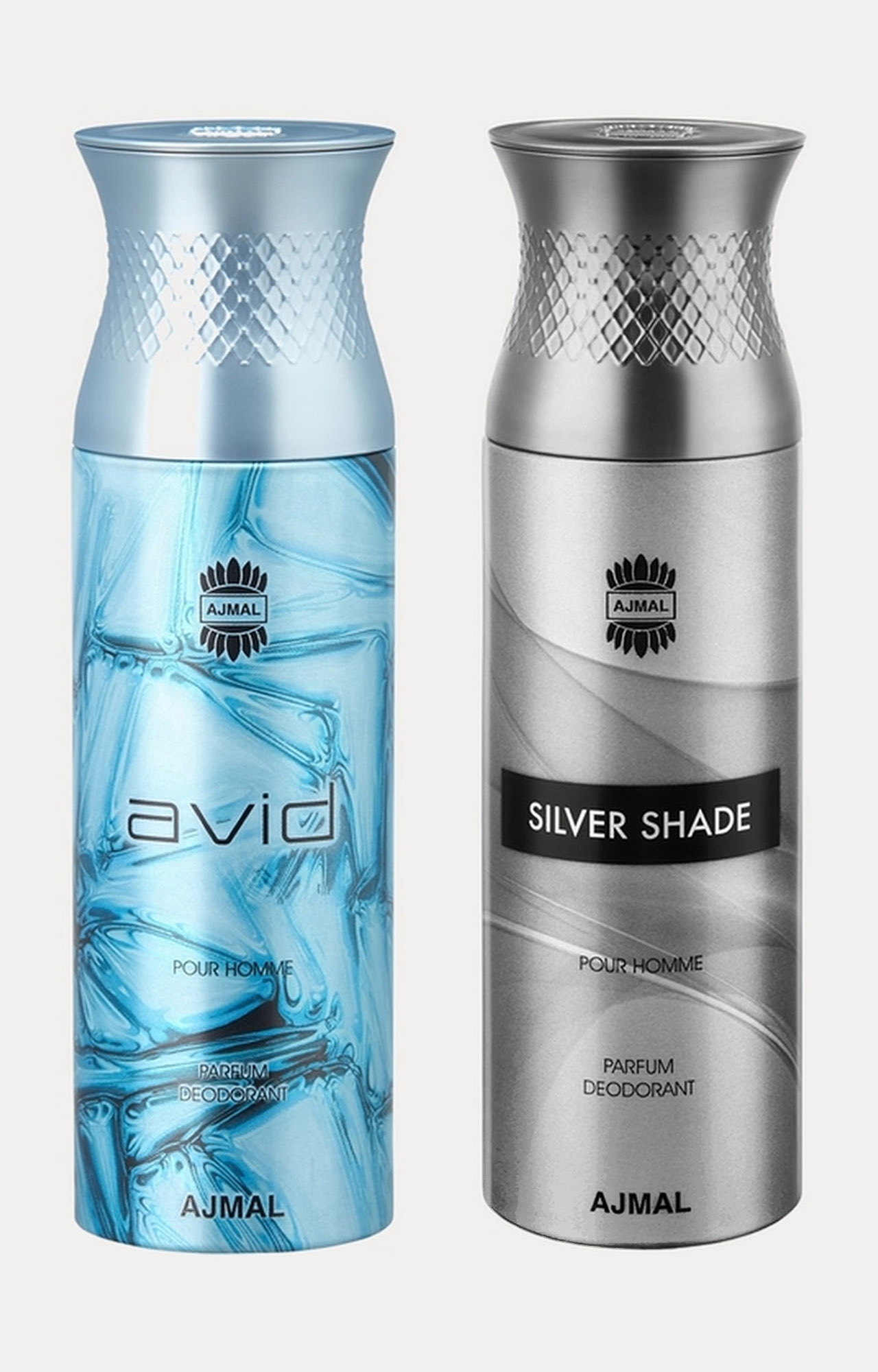 Ajmal | Ajmal Avid & SilverShade Deodorants Gift For Men (200 ml, Pack of 2)  0