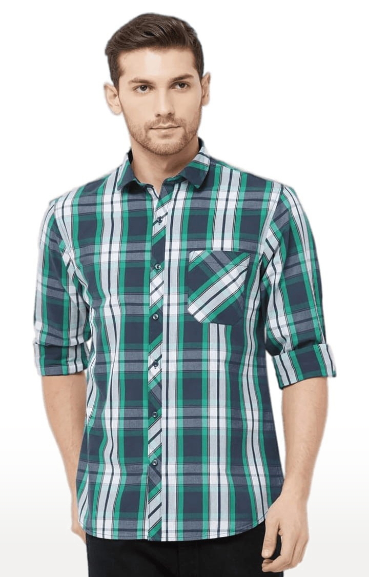 SOLEMIO | Men's Multi Cotton Checked Casual Shirt 0