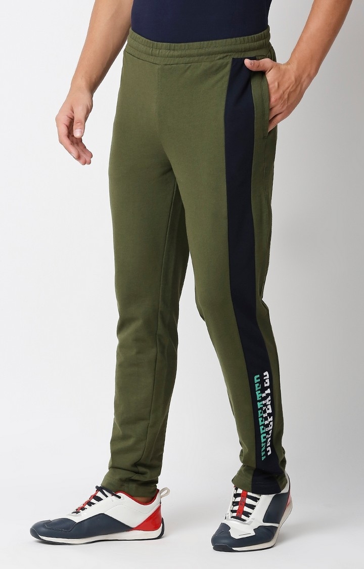 Men's Slim Fit Gren Cotton Blend Casual Joogers