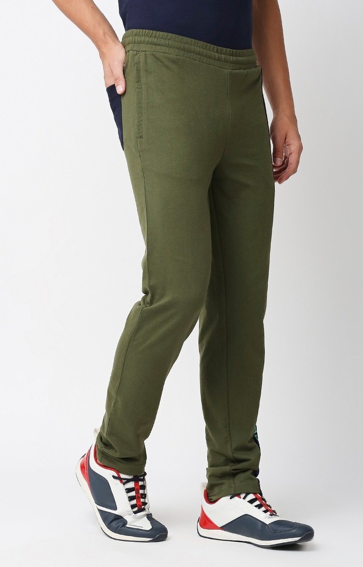 Men's Slim Fit Gren Cotton Blend Casual Joogers