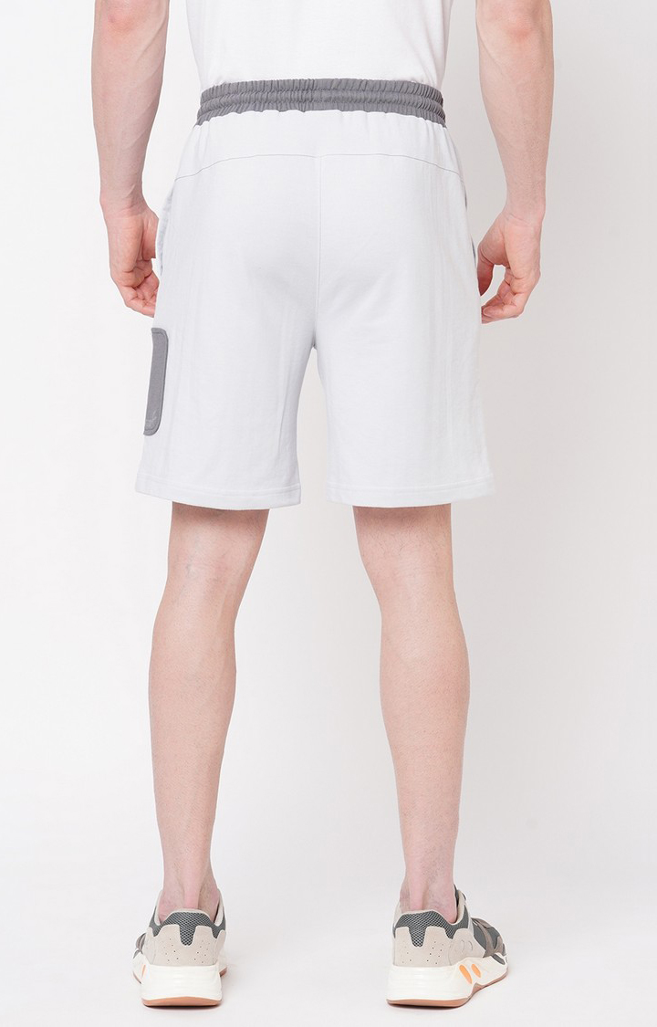 Men's  Slim Fit Cotton Grey Shorts