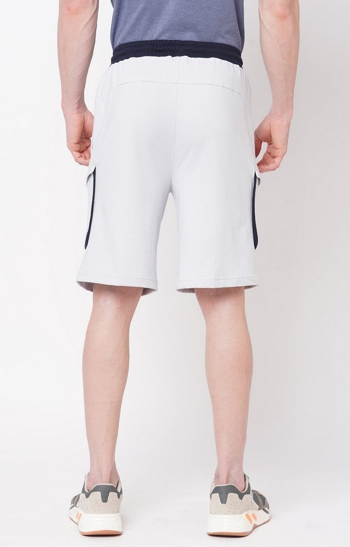 Men's  Slim Fit Cotton Grey Shorts