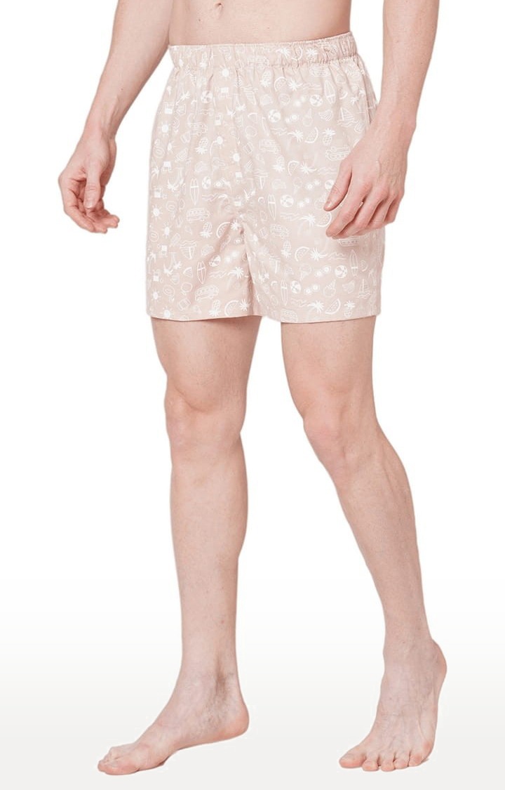 Men's Multicolor Cotton Printed Boxer