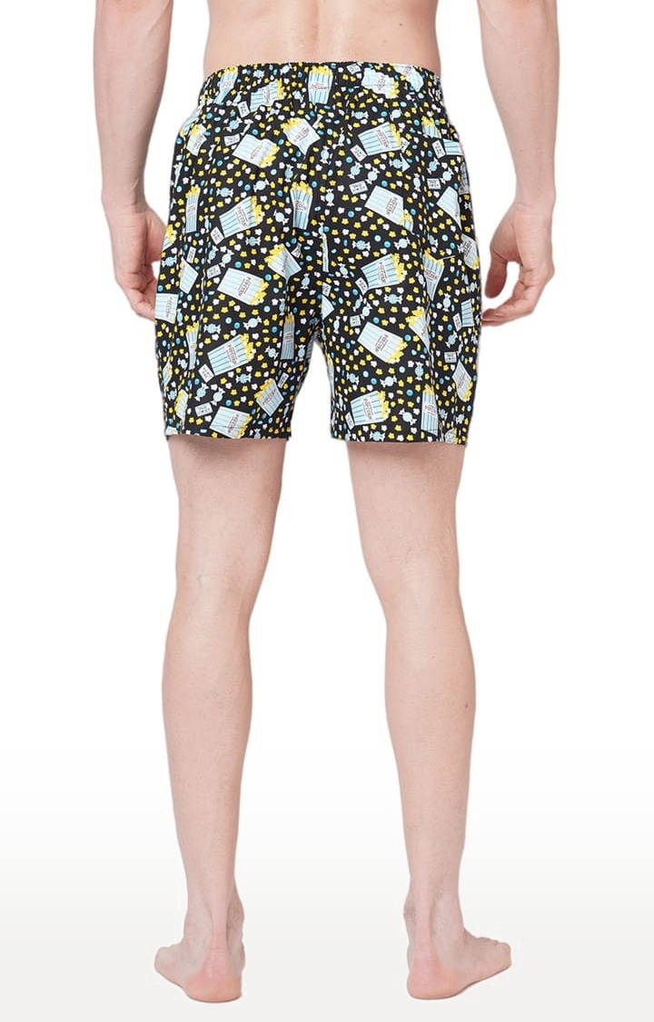 Men's Multicolor Cotton Printed Boxer