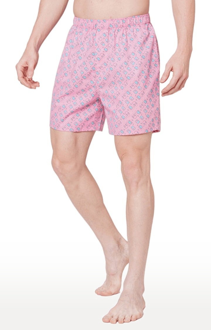 Men's Multicolor Cotton Printed Boxer