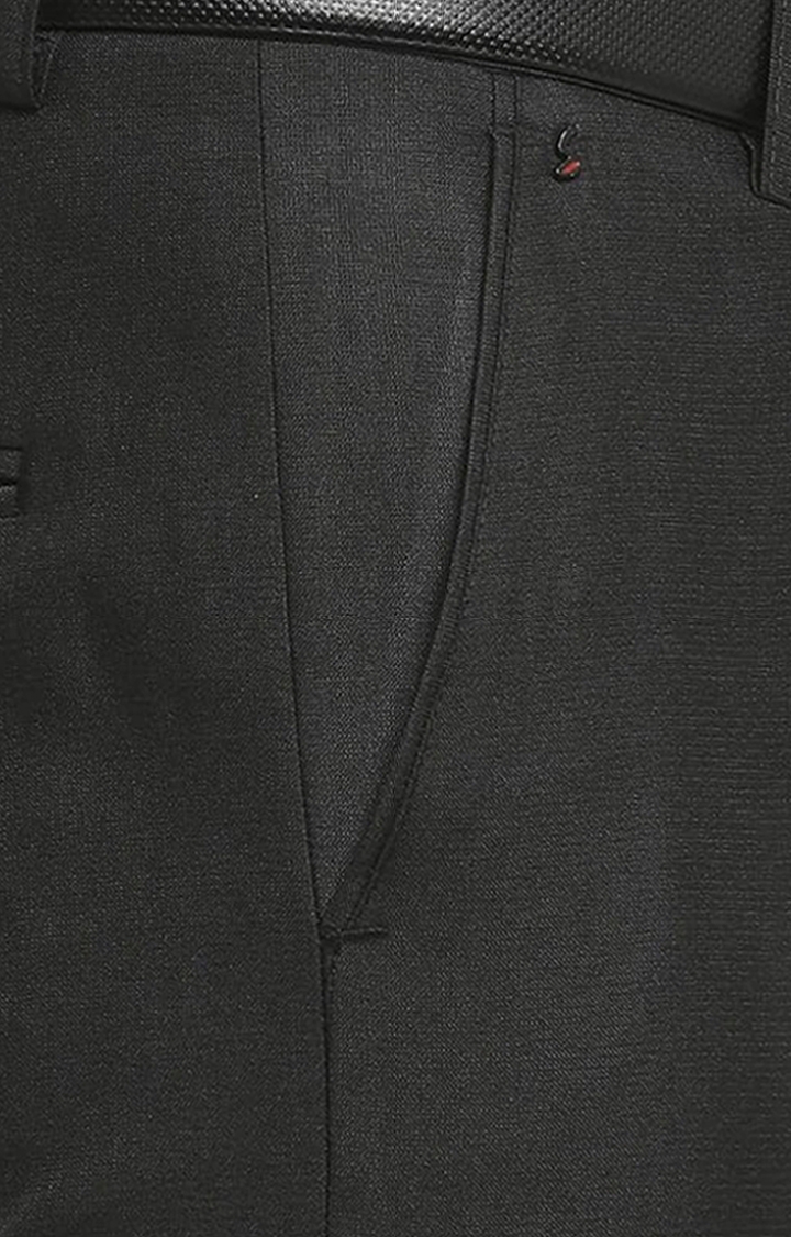 Slim Fit Linen suit trousers - Black - Men | H&M IN