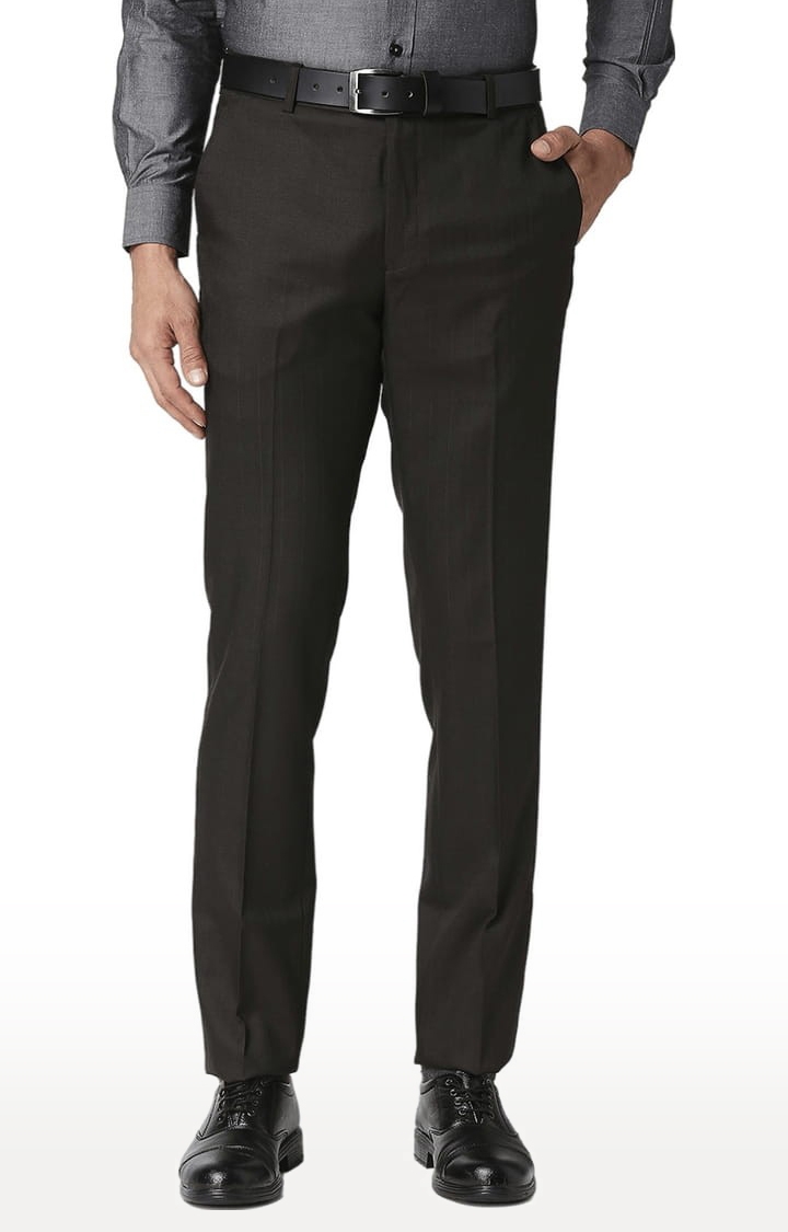 Buy PARK AVENUE Mens 4 Pocket Checked Formal Trousers | Shoppers Stop