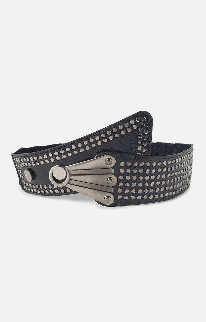 Women's Black Textured Single Clothing Accessory