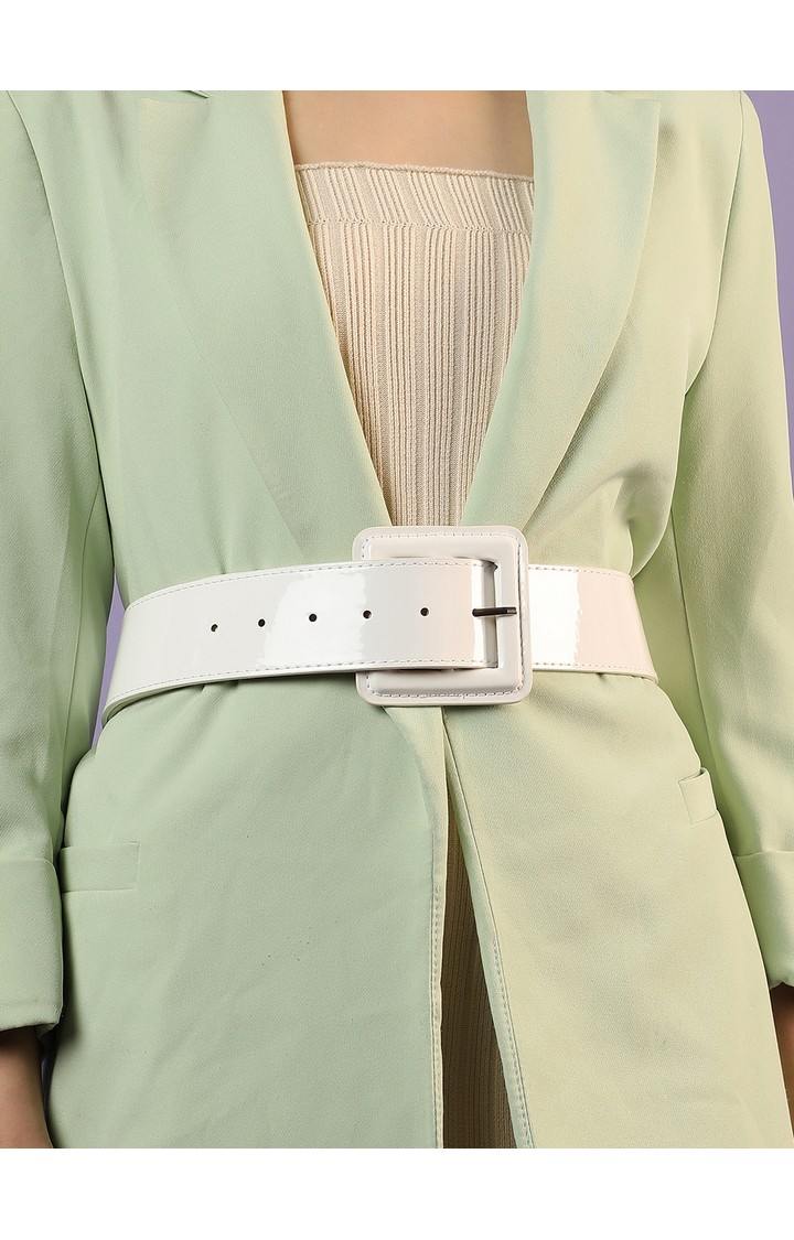 Haute Sauce By Campus Sutra White Solid Single Clothing Accessory