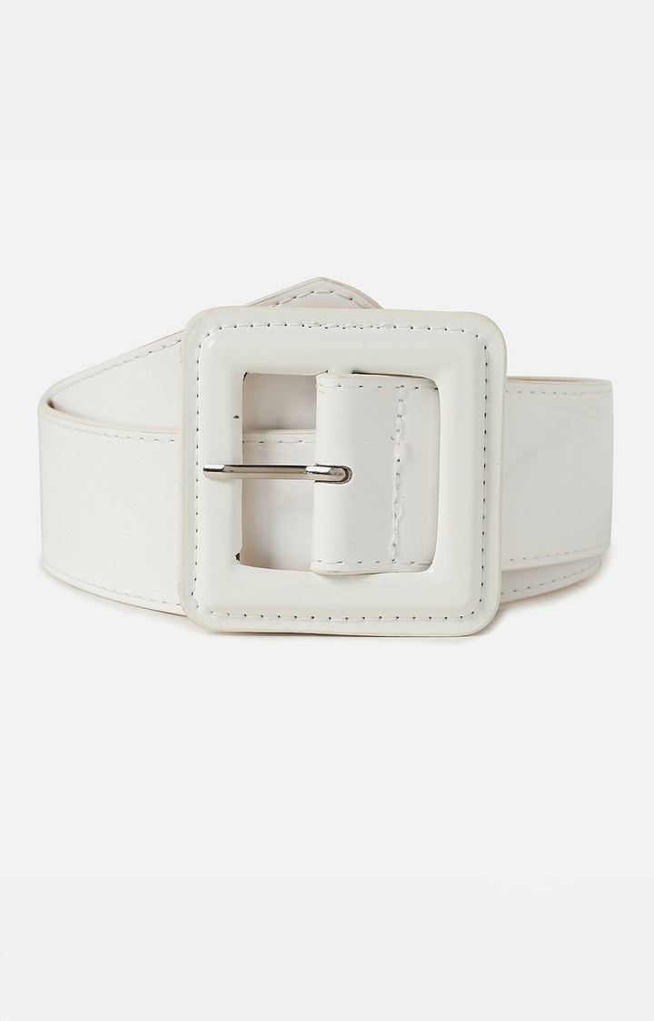 Haute Sauce By Campus Sutra White Solid Single Clothing Accessory