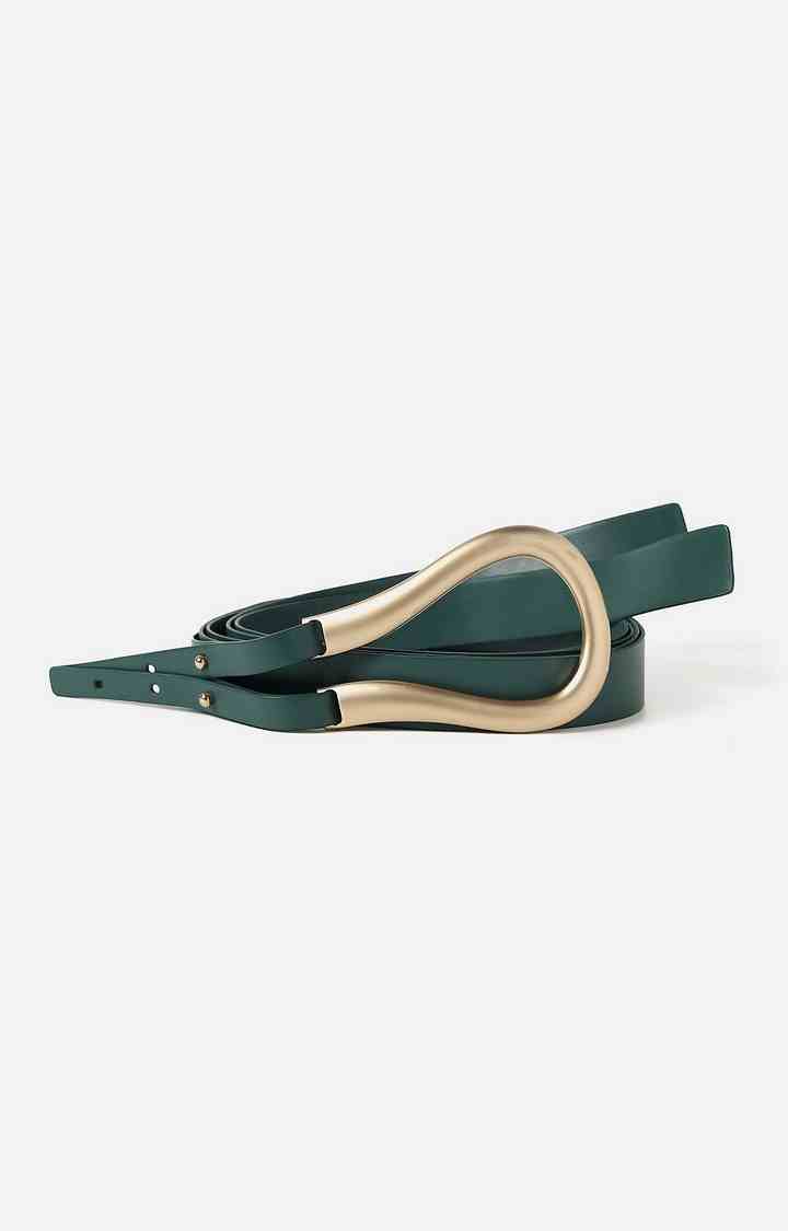 Haute Sauce By Campus Sutra Green Solid Single Clothing Accessory