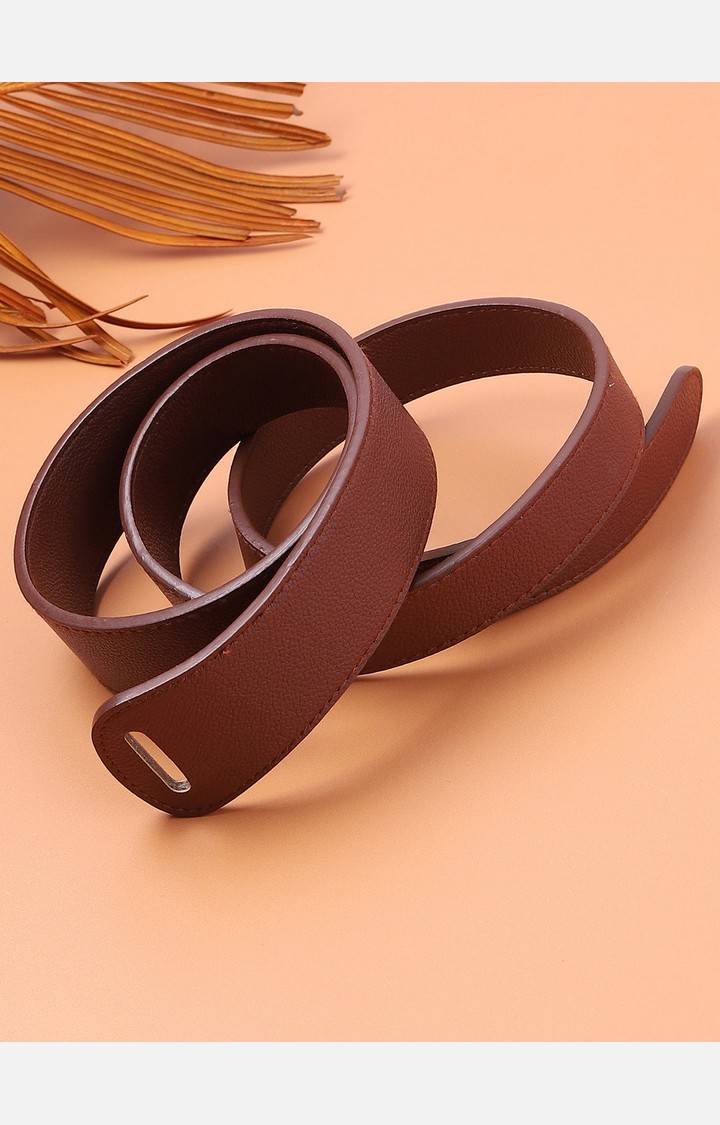 Haute Sauce By Campus Sutra Brown Solid Single Clothing Accessory