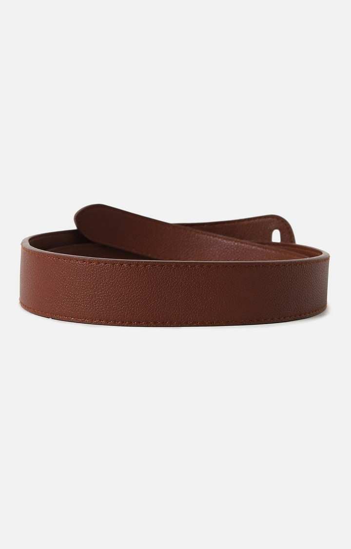 Haute Sauce By Campus Sutra Brown Solid Single Clothing Accessory