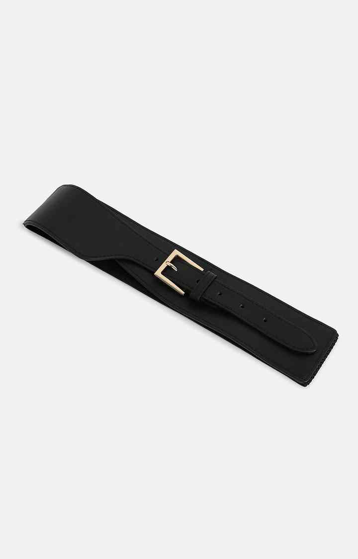 Haute Sauce By Campus Sutra Black Solid Single Clothing Accessory