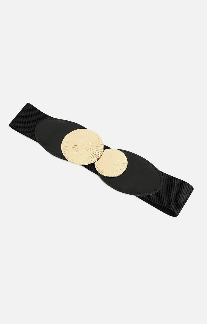 Women's Black Solid Single Clothing Accessory