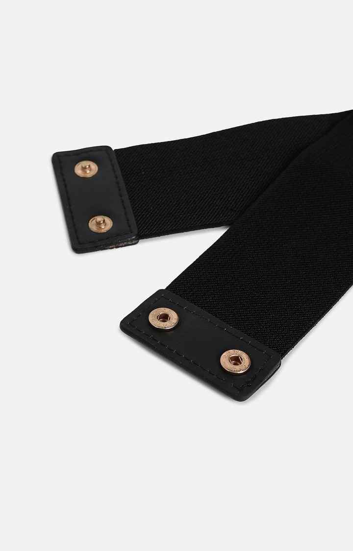 Women's Black Solid Single Clothing Accessory