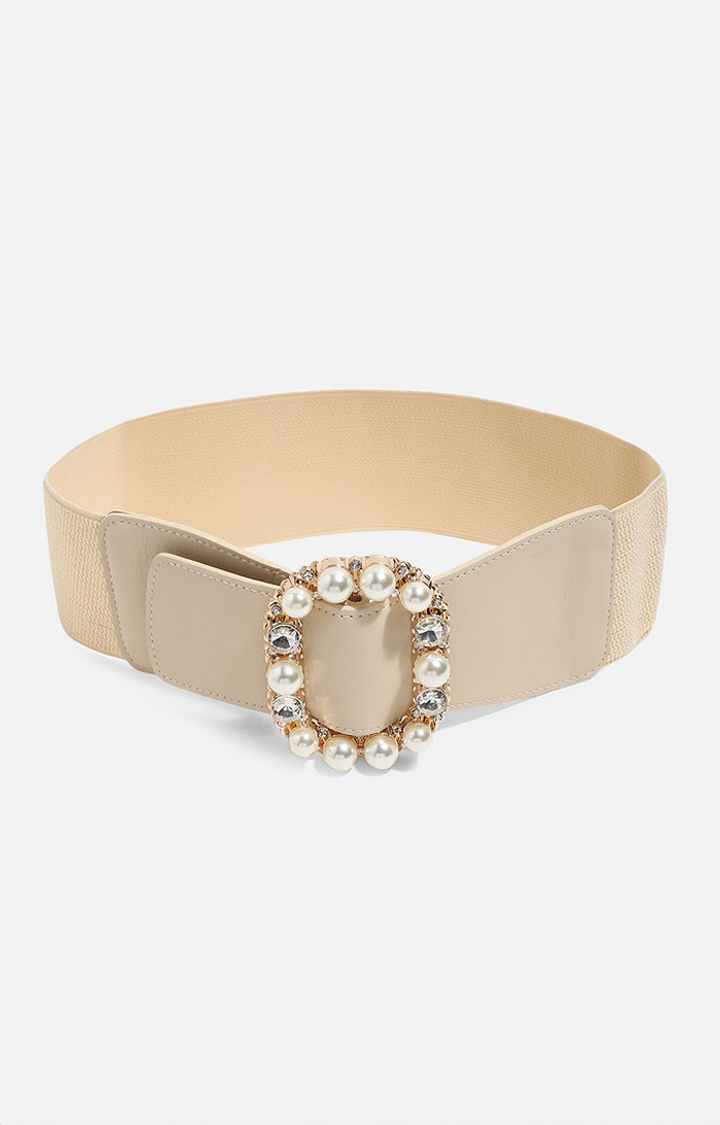 Haute Sauce By Campus Sutra White Embellished Single Clothing Accessory