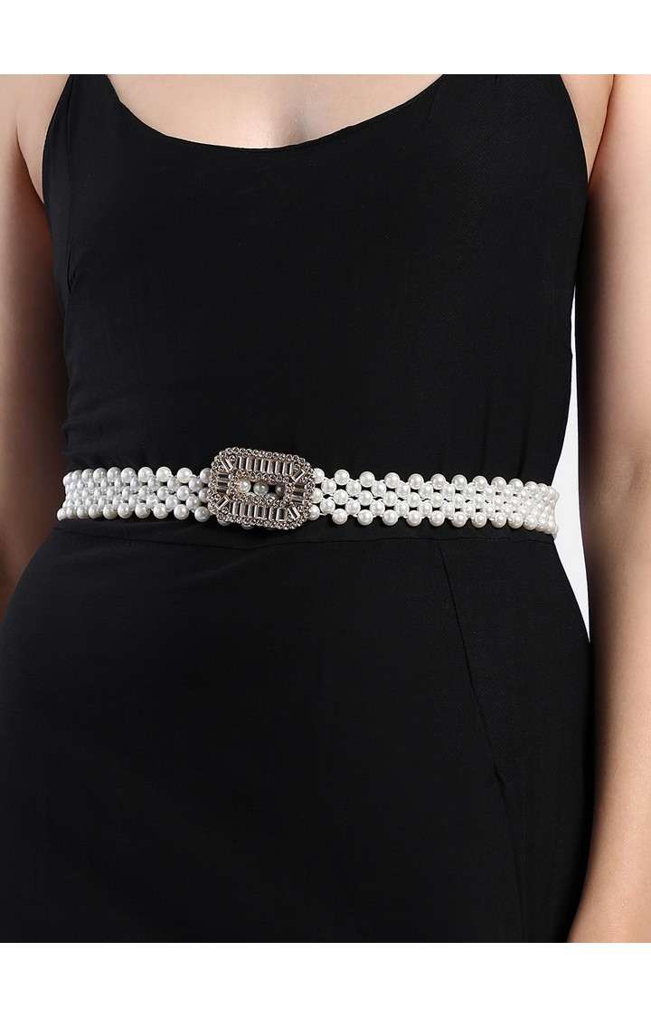 Women's White Braided Single Clothing Accessory