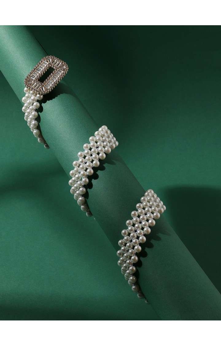 Women's White Braided Single Clothing Accessory