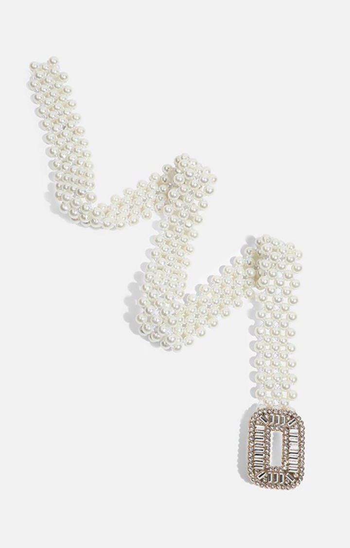 Women's White Braided Single Clothing Accessory