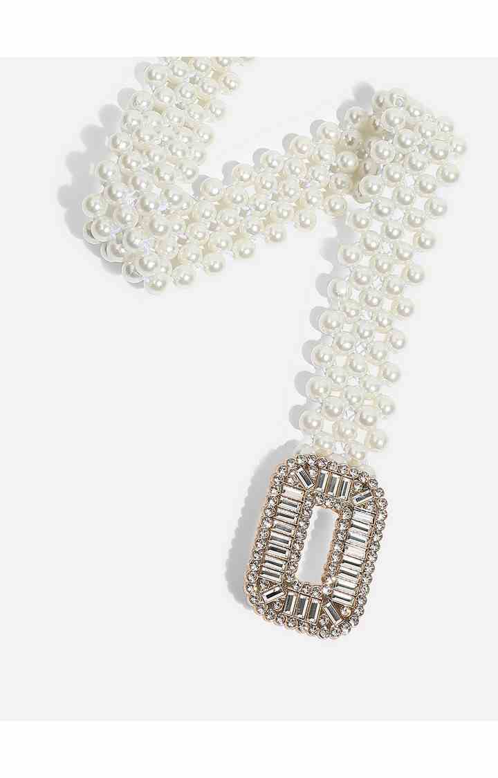 Women's White Braided Single Clothing Accessory