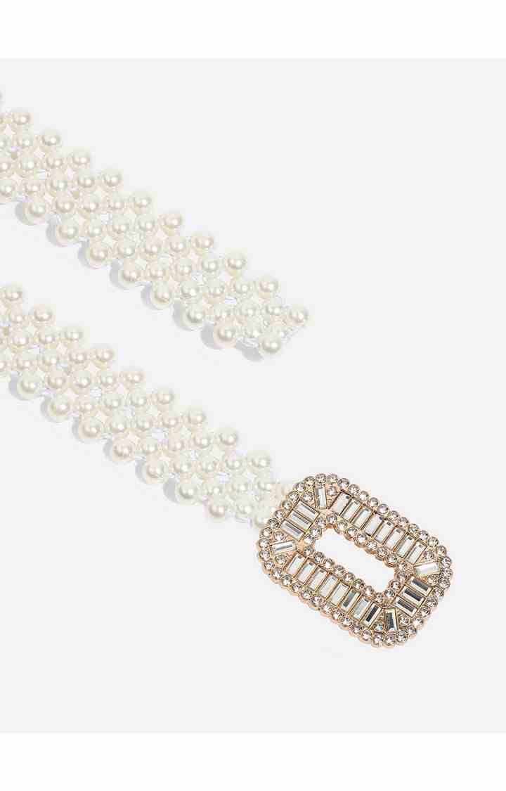 Women's White Braided Single Clothing Accessory