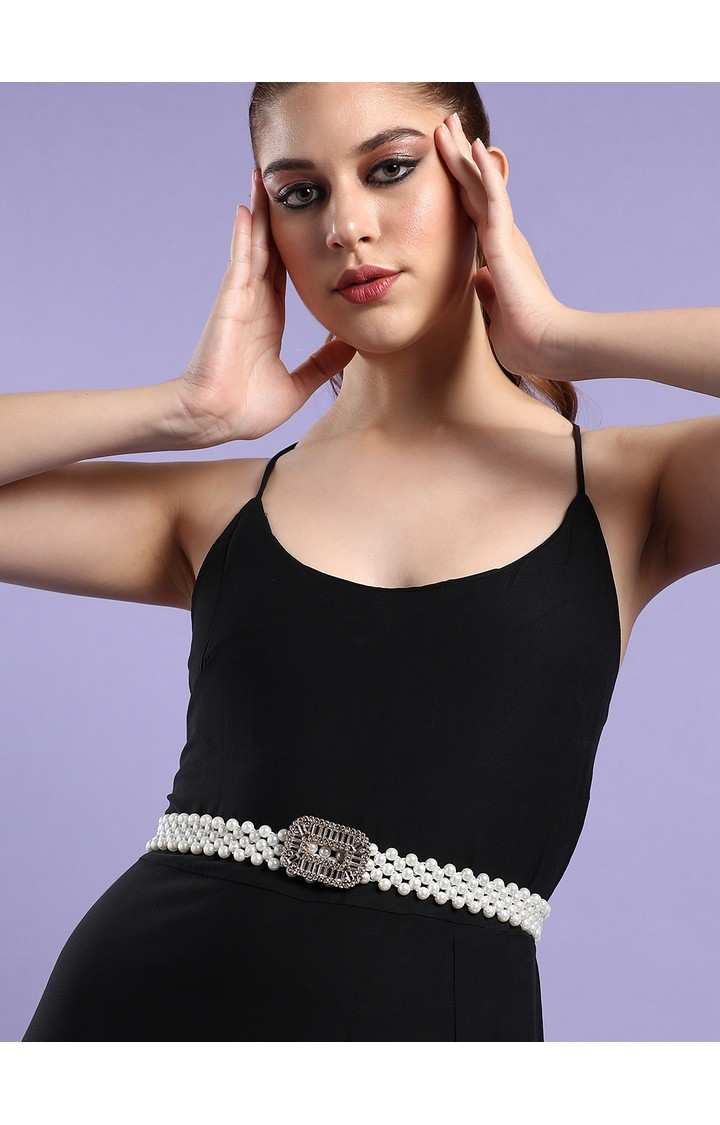 Women's White Braided Single Clothing Accessory
