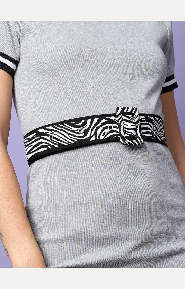 Haute Sauce By Campus Sutra Black Textured Single Clothing Accessory