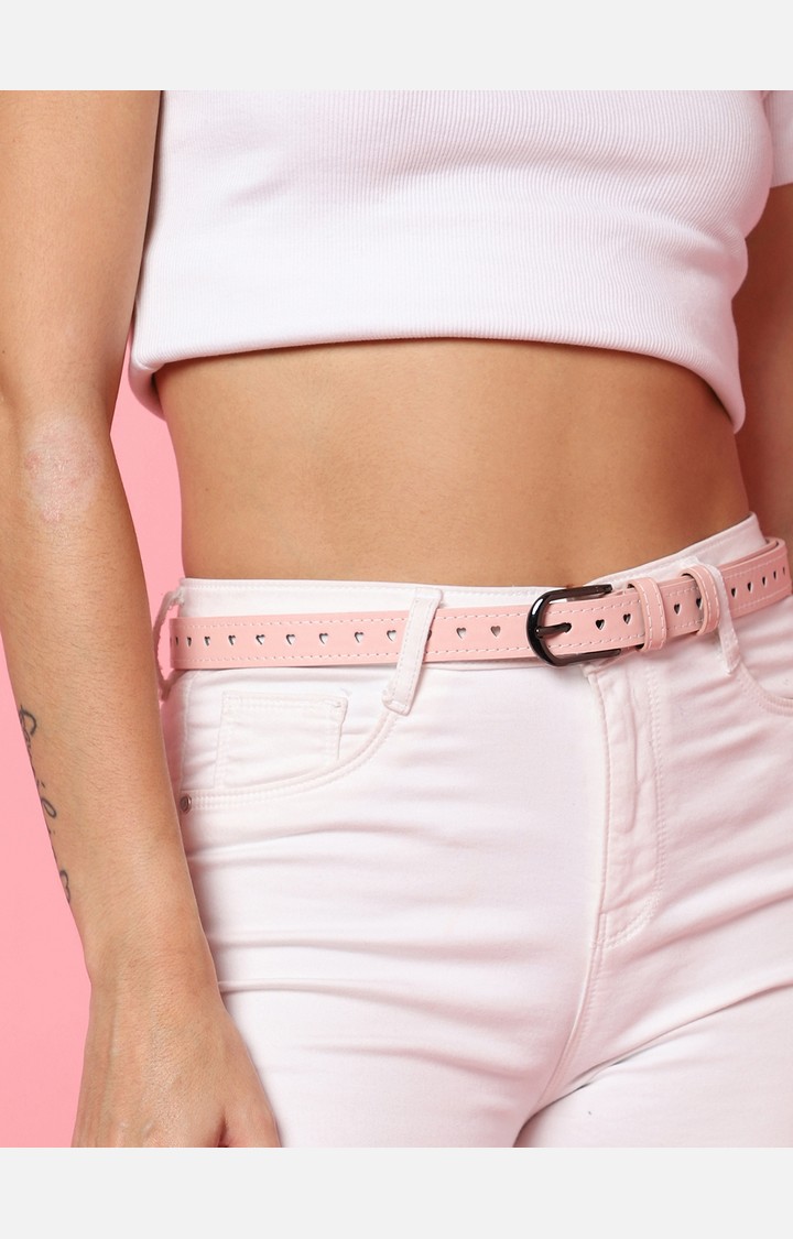 Haute Sauce By Campus Sutra Pink Solid Single Clothing Accessory
