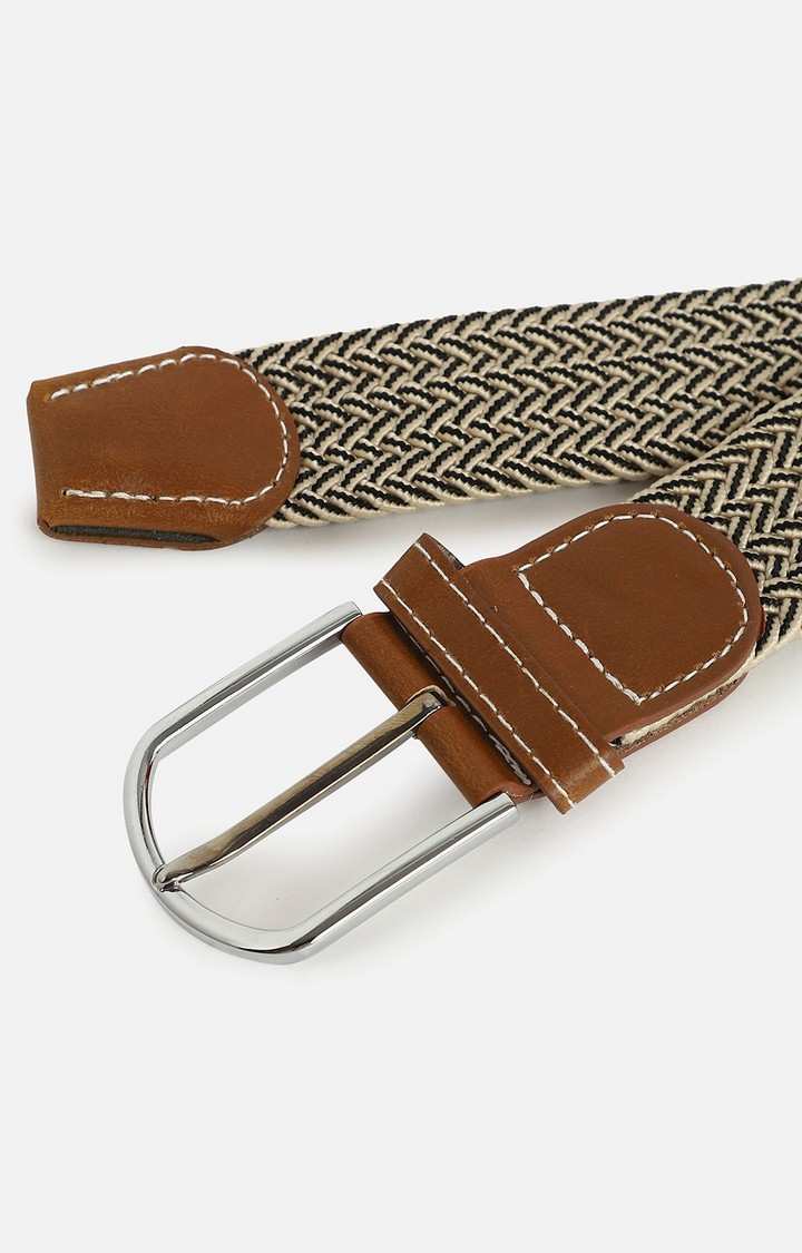 Haute Sauce By Campus Sutra White Woven Design Single Clothing Accessory