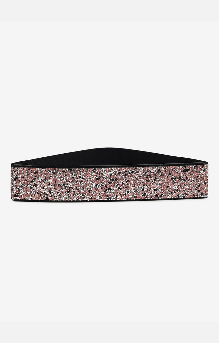 Haute Sauce By Campus Sutra Pink Textured Single Clothing Accessory