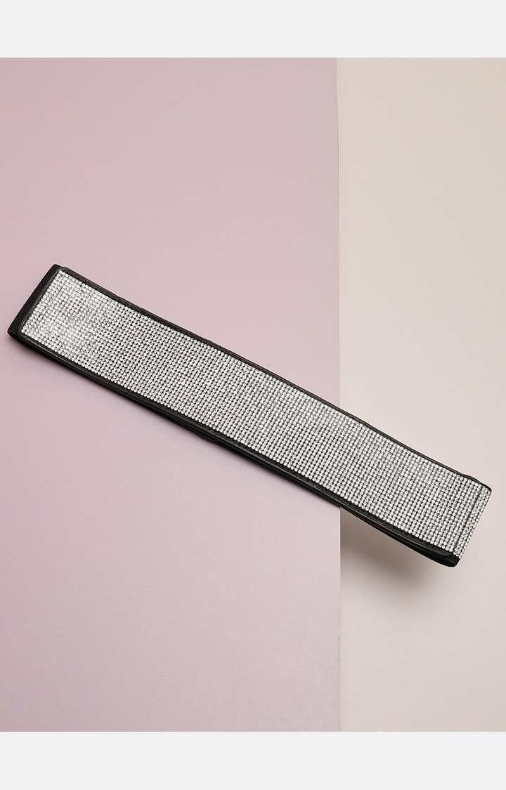 Women's Silver Embellished Single Clothing Accessory