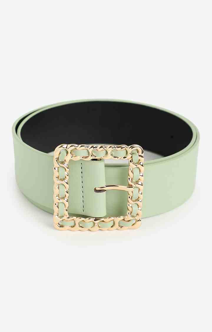 Women's Green Solid Single Clothing Accessory