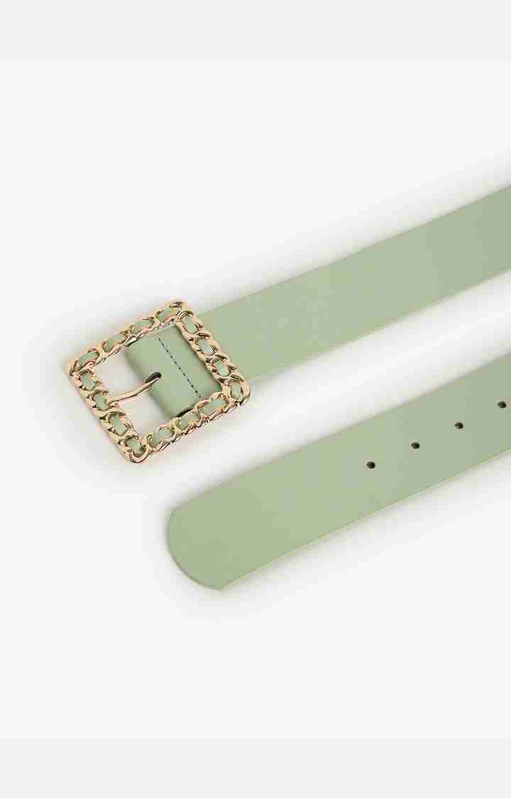 Women's Green Solid Single Clothing Accessory