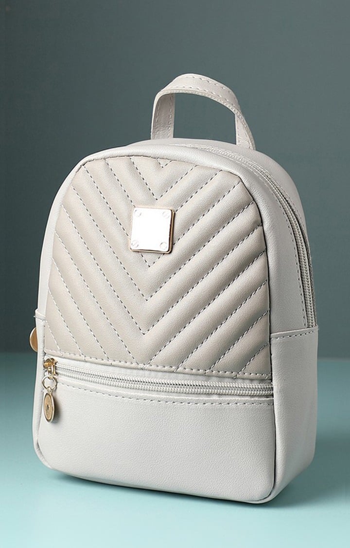 Women's White Backpack