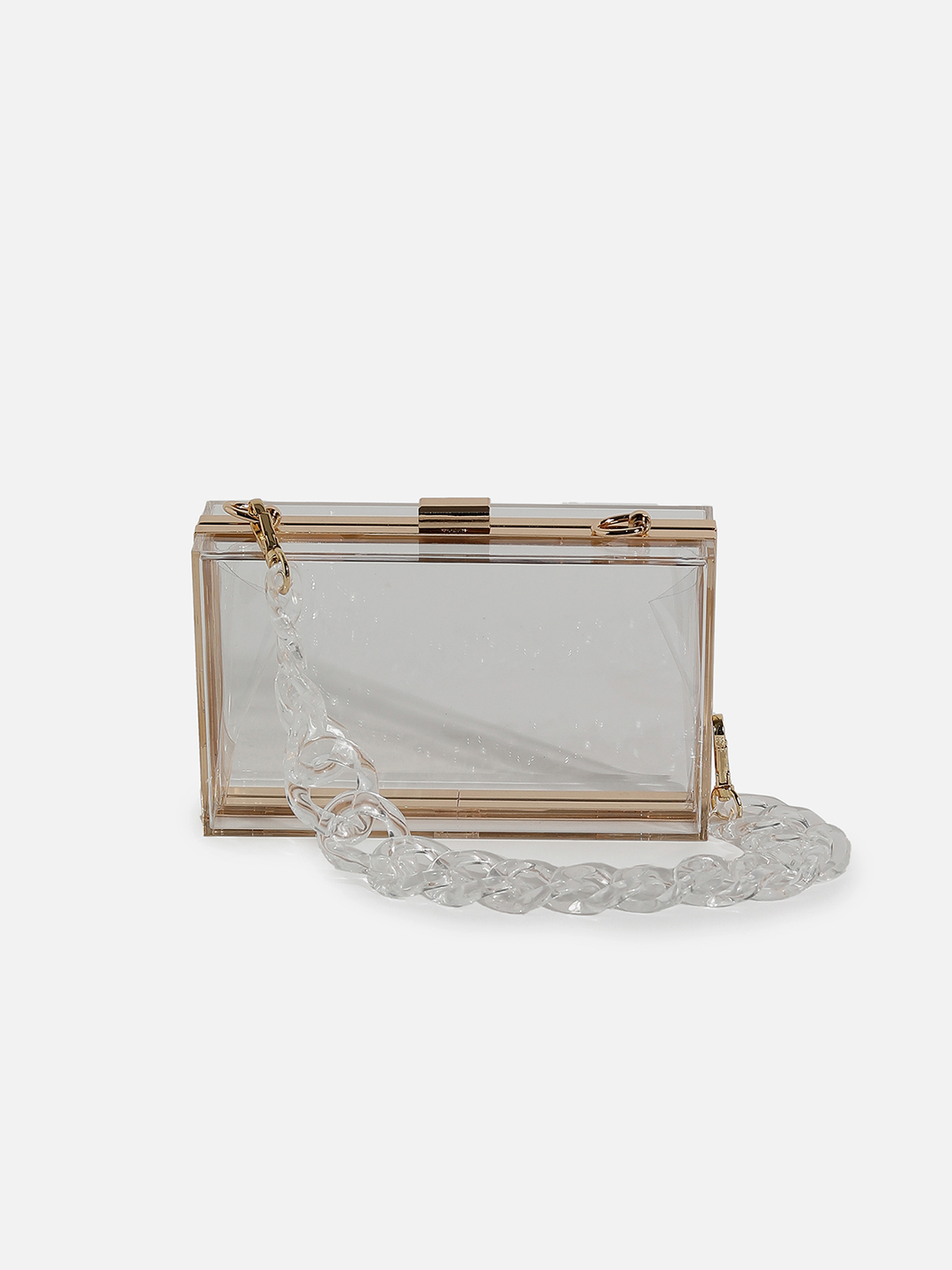Haute Sauce By Campus Sutra Transparent Pu Clutch Bags