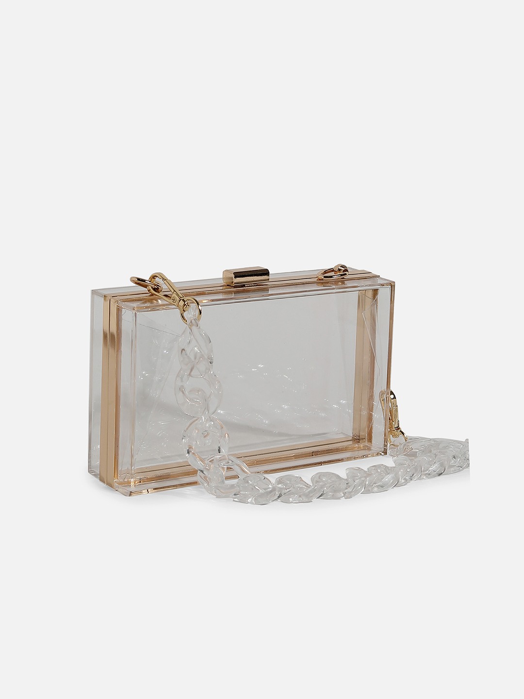 Haute Sauce By Campus Sutra Transparent Pu Clutch Bags