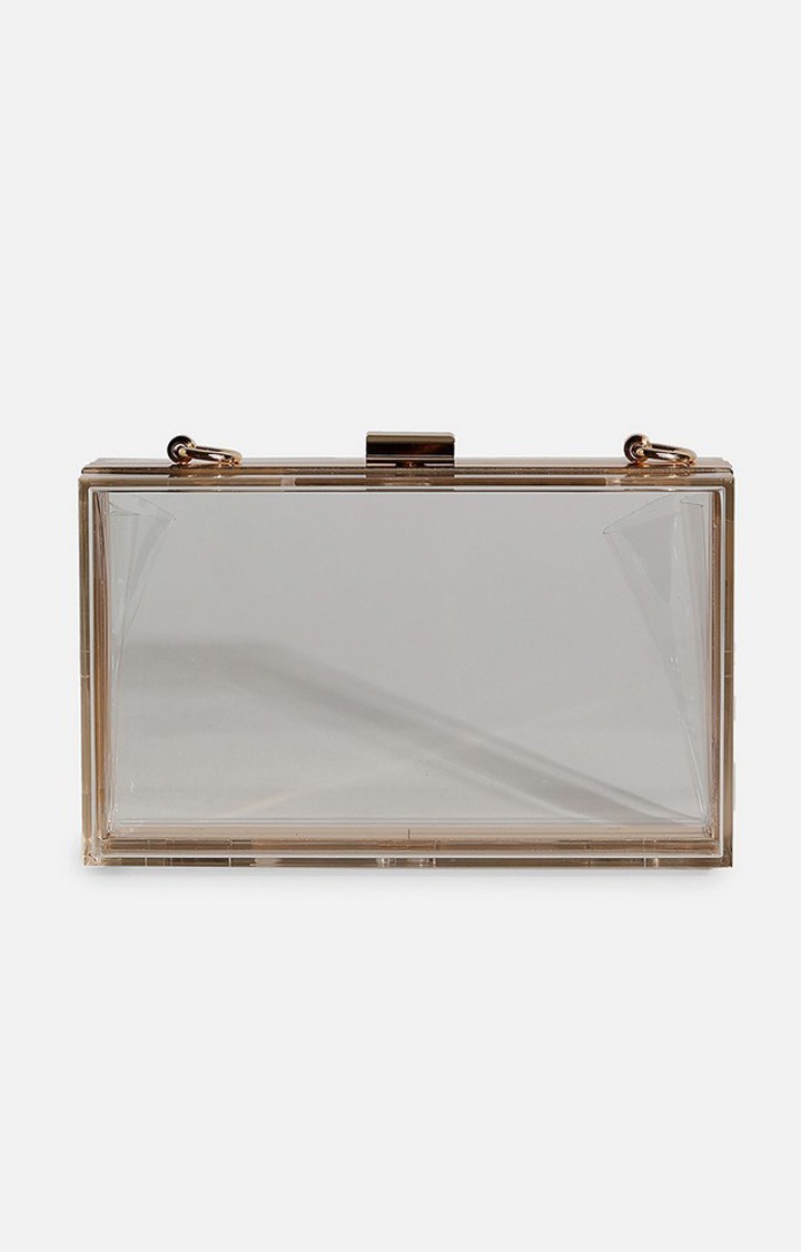 Haute Sauce By Campus Sutra Transparent Pu Clutch Bags