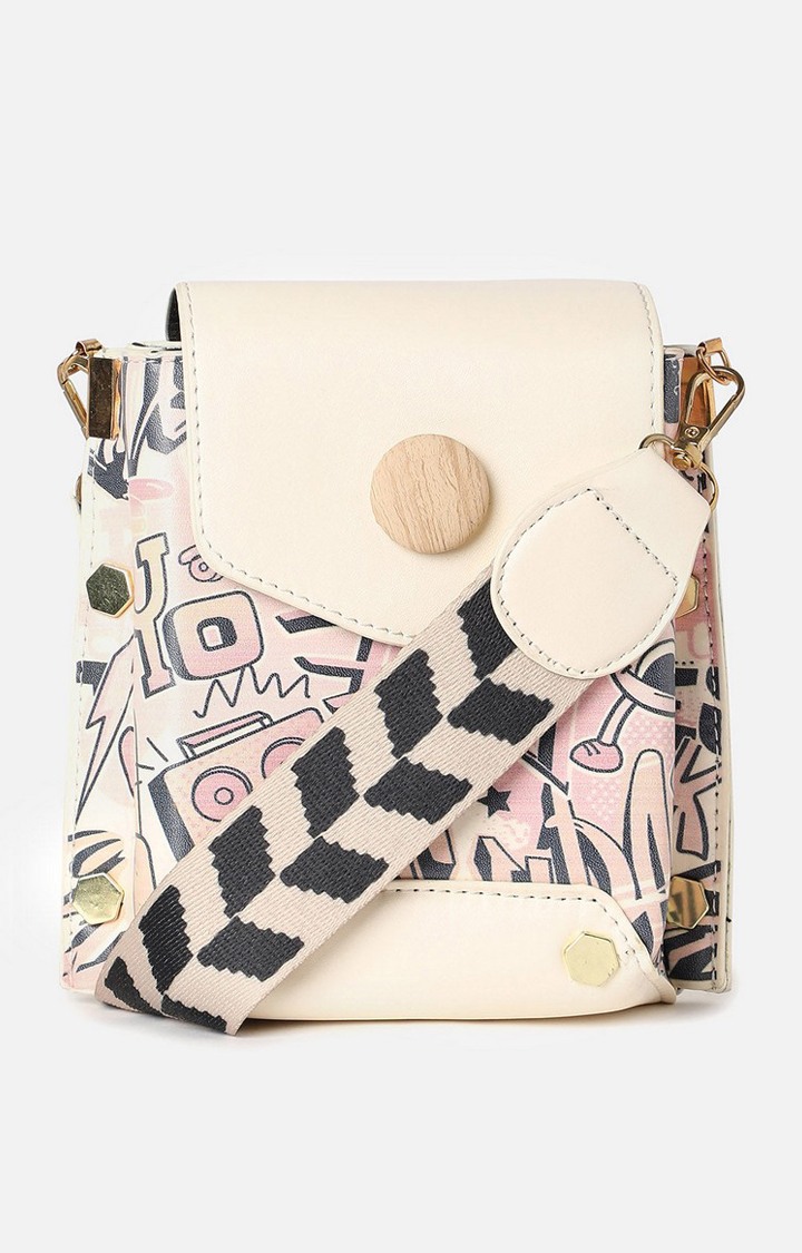 Women's Off White Handbag