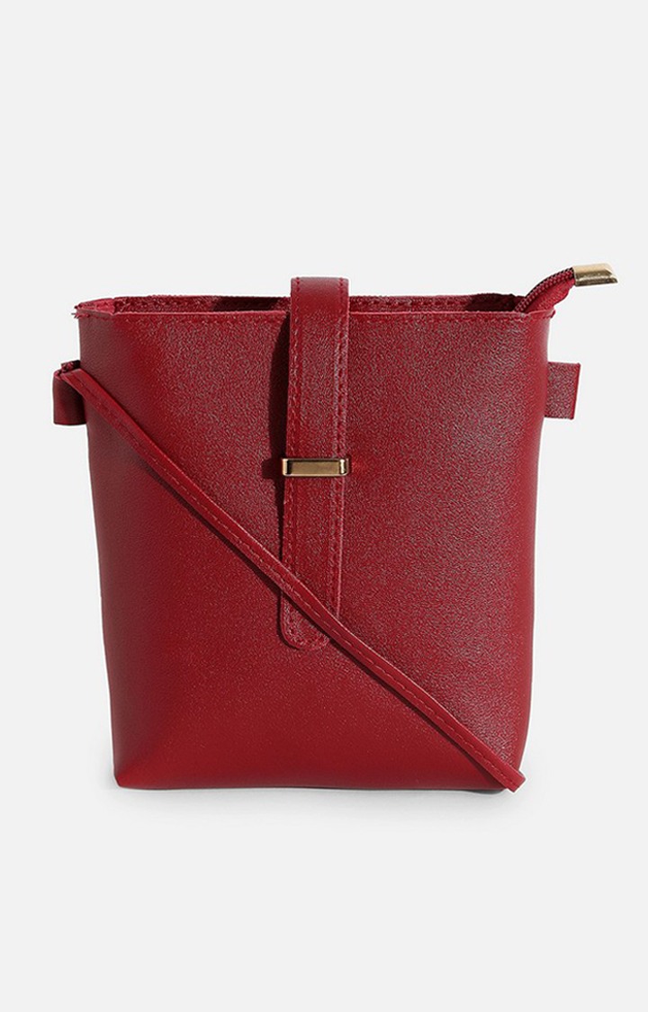 Women's Maroon Handbag