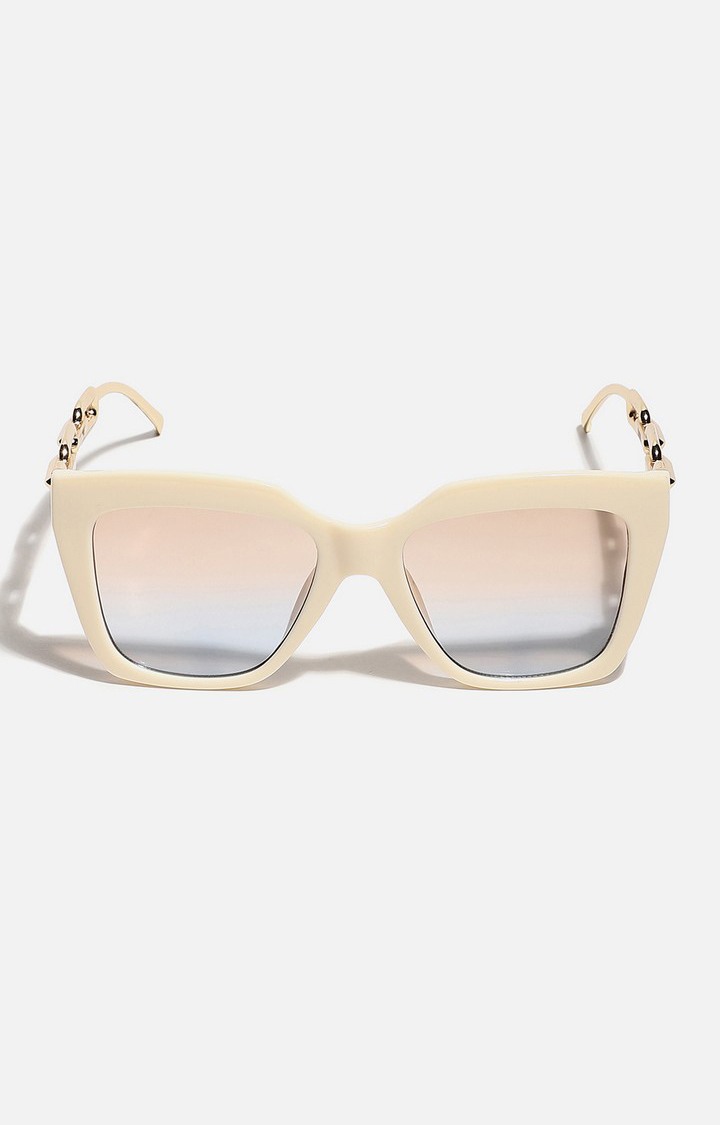Haute Sauce By Campus Sutra Women Mirrored Lens Cateye Sunglasses With Polarised Lens