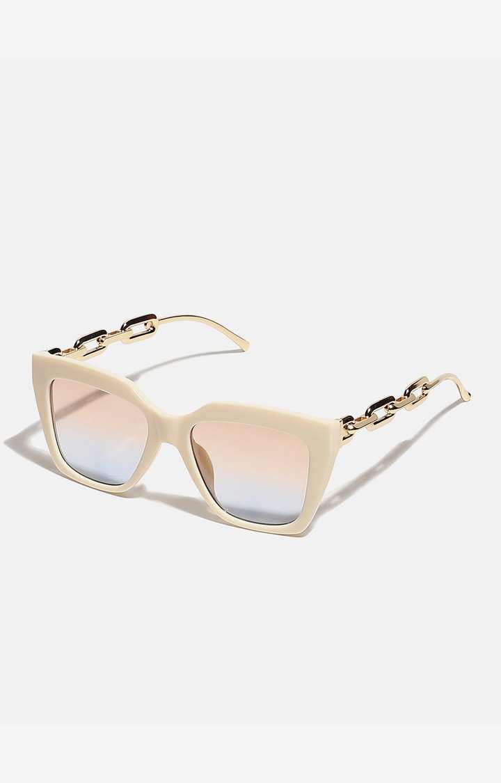 Haute Sauce By Campus Sutra Women Mirrored Lens Cateye Sunglasses With Polarised Lens