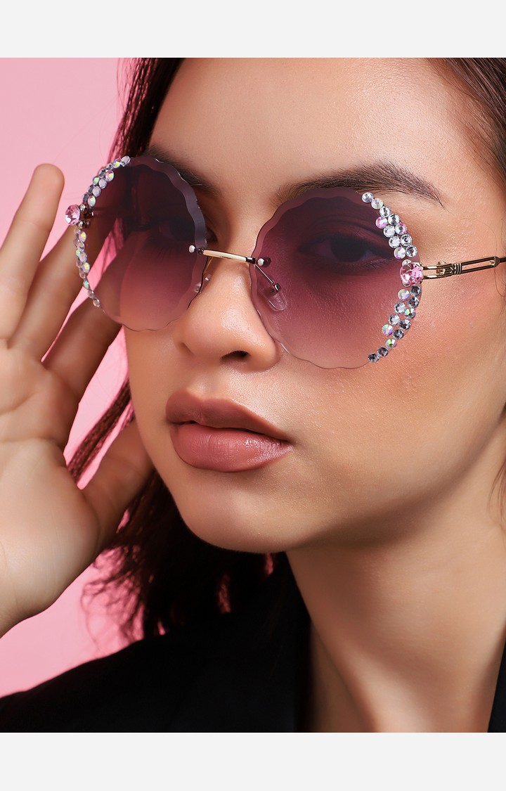 Haute Sauce By Campus Sutra Women Round Sunglasses With Polarised Lens
