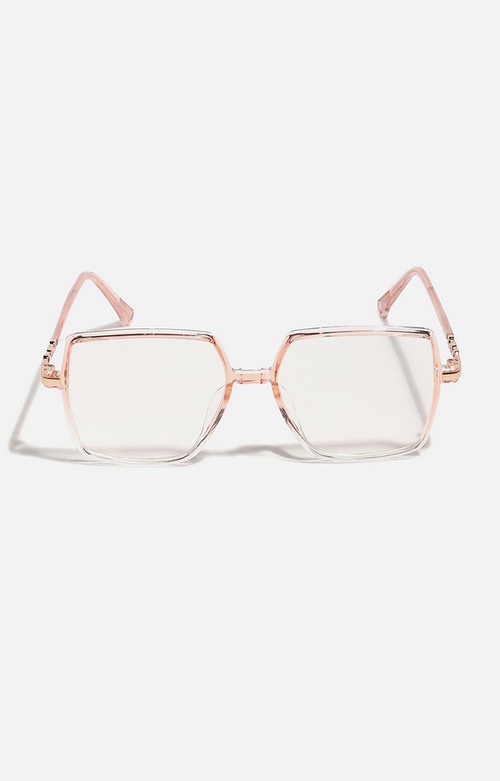 Haute Sauce By Campus Sutra Women Clear Lens Oversized Sunglasses