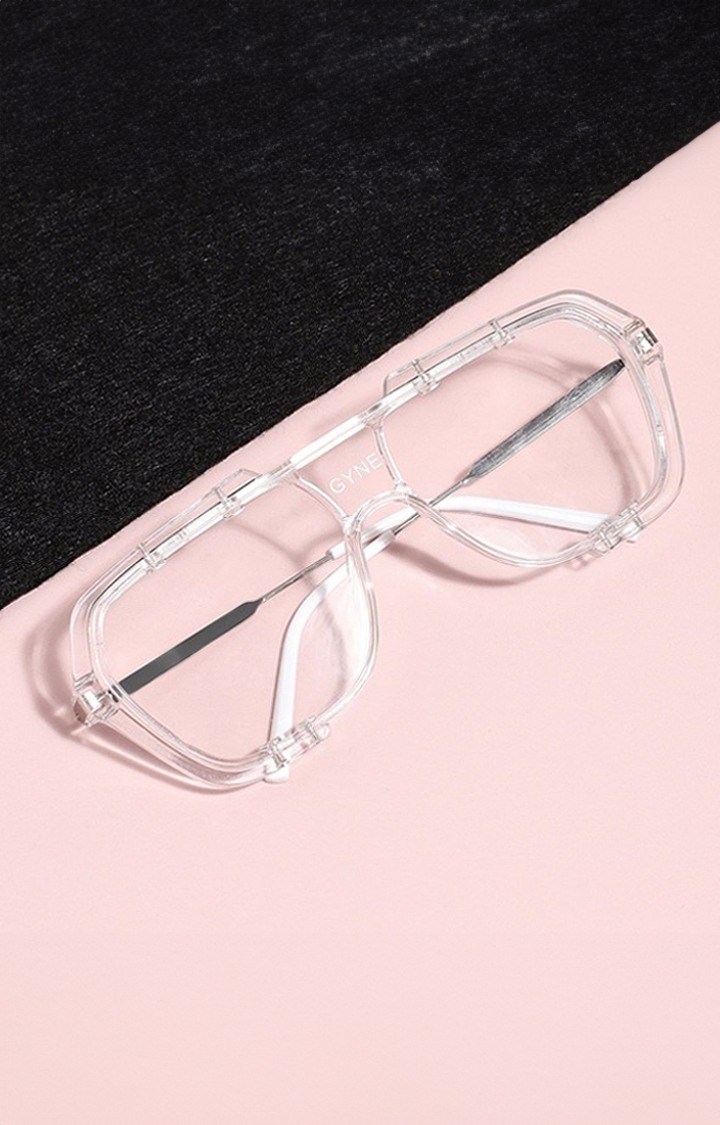 Haute Sauce By Campus Sutra Women Clear Lens Oversized Sunglasses